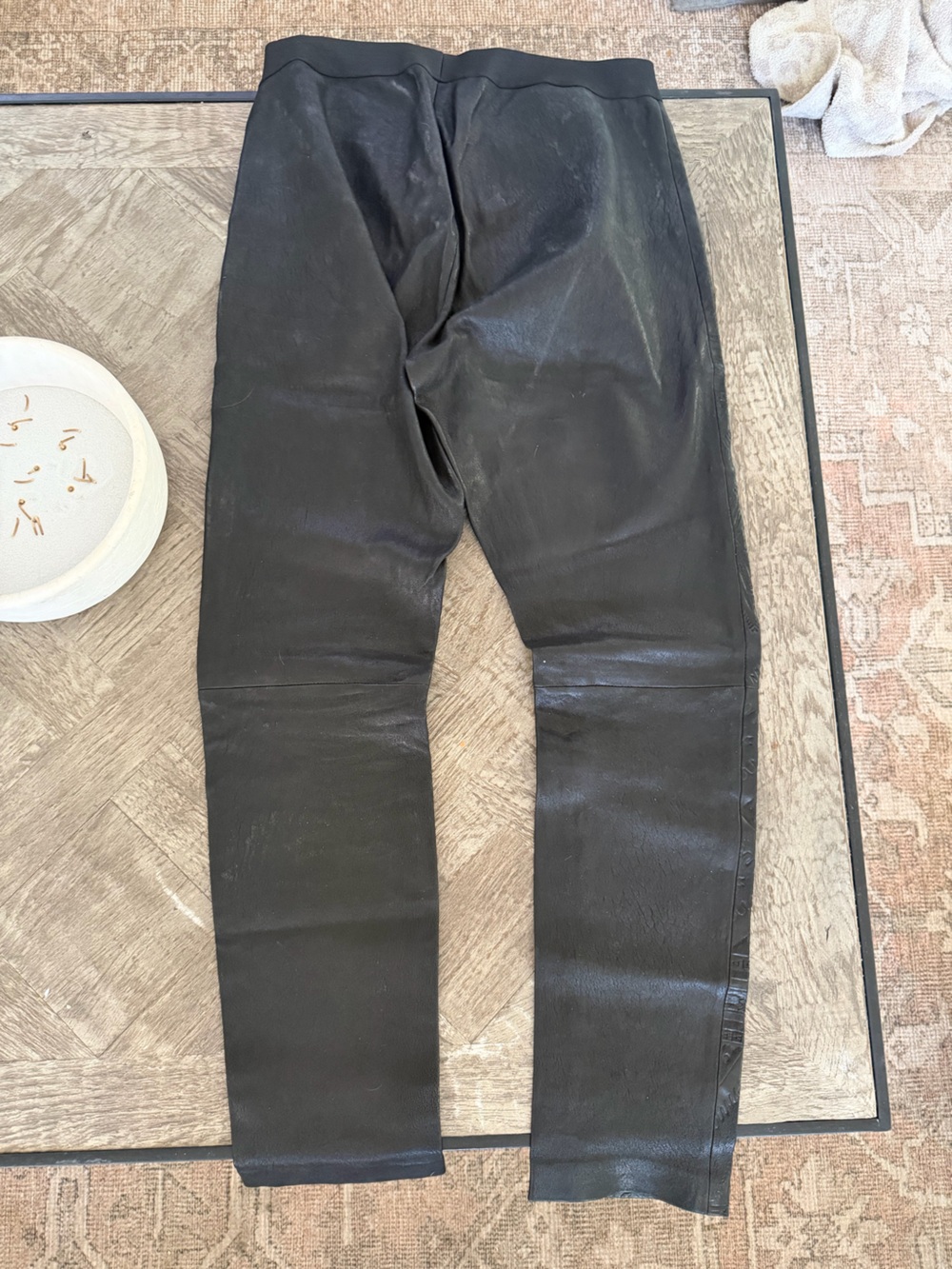 Twelfth Street by Cynthia Vincent Embossed Leather Leggings - Picture 5 of 11
